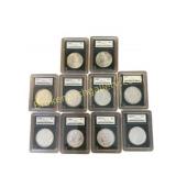 10 MS67 Morgan Silver Dollars