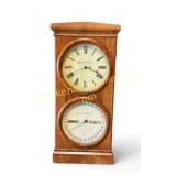 Seth Thomas Double-Dial Calendar Regulator Clock