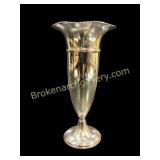 Weighted Sterling Trumpet Vase