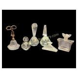 Collection of Crystal Perfume Bottles