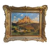 European Impressionist Alpine Landscape