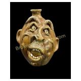 Southern Folk Pottery Face Jug