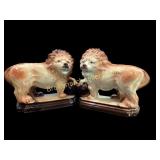 Pair Staffordshire Lions