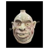 Folk Pottery Face Jug