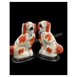 Pair English Staffordshire Spaniels