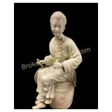 Ceramic Sculpture of Asian Woman