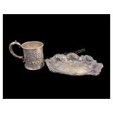 Sterling Silver Childs Cup, Trinket Dish
