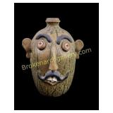 Southern Folk Pottery Face Jug