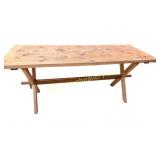 Saw Buck Harvest Table