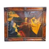 Oil Painting of Christ and Women of Samaria