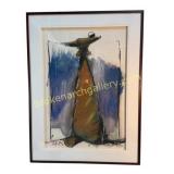 John Van Alstine Mixed Media Work with Anvil