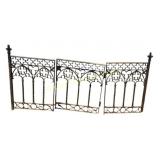 Gothic Revival Wrought Iron Fence/Gate Sections