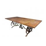 Copper-top Dining Table
