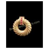 14 K Gold Pendant Enhancer
