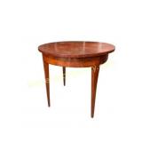 Round Mahogany Center Table