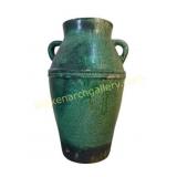 Large Olive Green Terracotta Jar