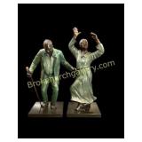 Pair Bronze Sculptures