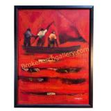 Sailboat on Red Water, Sabiti Matovu
