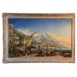 Unsigned Italian Landscape Oil Painting