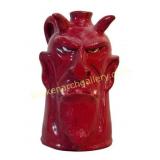 Red Devil Face Jug