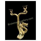Asian Brass Candleabra