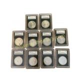 10 MS67 Morgan Silver Dollars