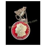 Morgan Silver Dollar Modified To Jewelry