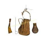 Civil War Era Powder Horn Set