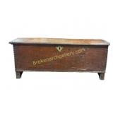 Antique Six-Board Wooden Chest