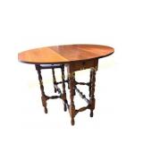 Jacobean-Style Gate-Leg Drop-Leaf Table