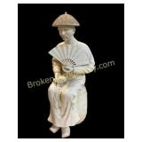 Ceramic Sculpture of Asian Man