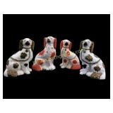 Staffordshire Porcelain Figural Dogs