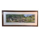 Framed Bev Doolittle Music in the Wind Print