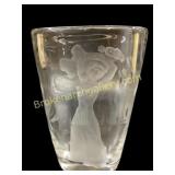 Verlaï¿½s Frosted Glass Art Vase