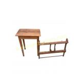 Pair of Rustic Wood Furniture Pieces