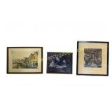 Lot of Three Small Prints