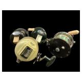 Four  Vintage Fishing Reels