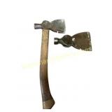 Steel Broad Axe with Wooden Handle