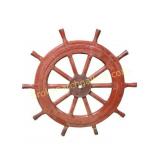 Large 45" Wooden Ship Wheel