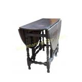 William and Mary Style Drop-Leaf Gate-Leg Table