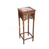 Carved Chinese Pedestal
