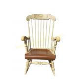 Wooden Cream Rocking Chair