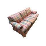 Plaid Upholstery Sofa
