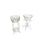 Rustic Wire Work Plant Stands