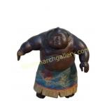 Wood Carving of Japanese Sumo Wrestler