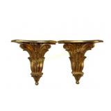 Italian Giltwood Shelf Brackets