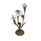 European Floral Candlestick Holder