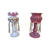 Pair of 19th Century Mantle Lustres