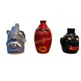 Three Southern Face Jugs