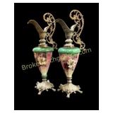 Pair Victorian Mantle Ewers